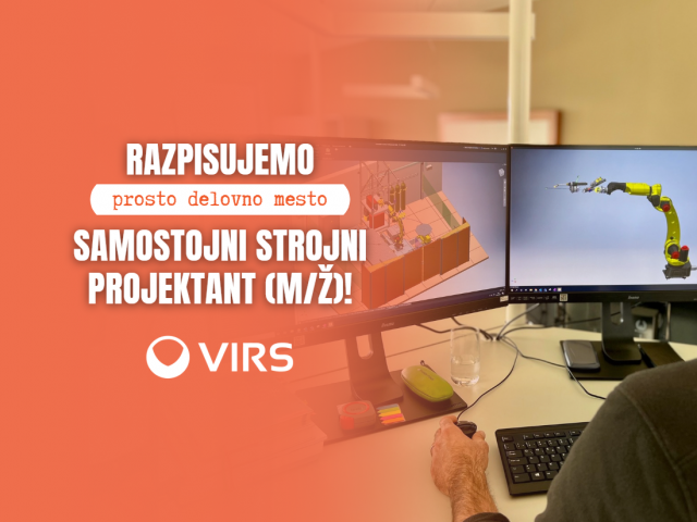 Razpisujemo prosto delovno mesto - Samostojni strojni projektant (m/ž)